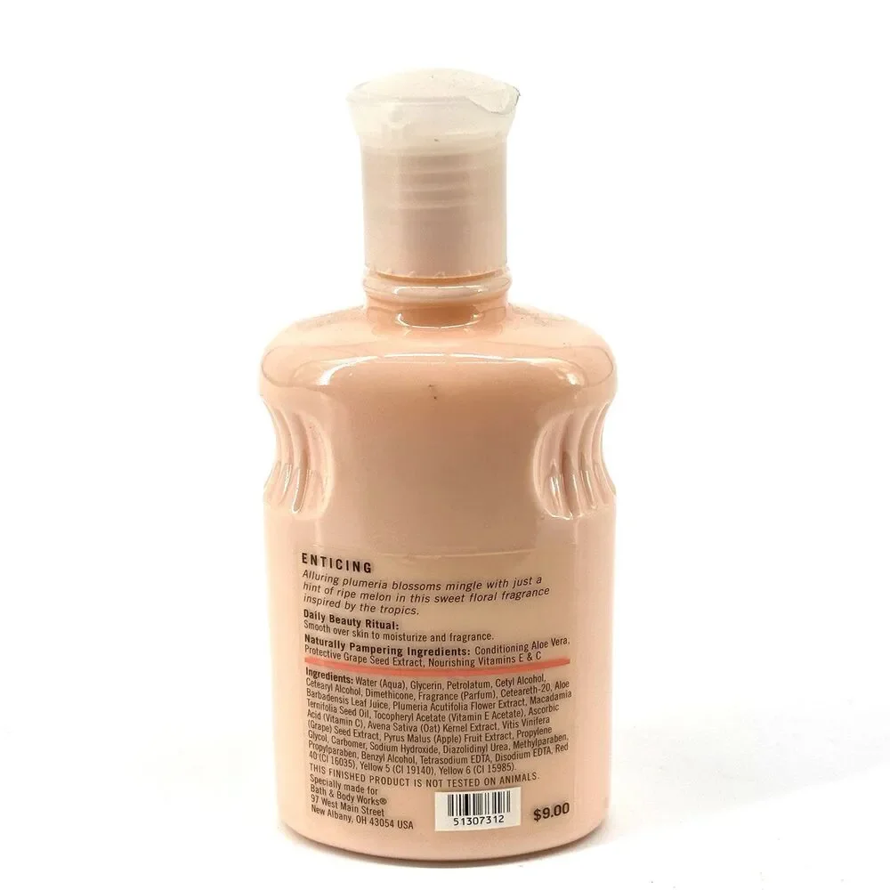Bath & Body Works Pleasures PLUMERIA Retired Rare Body Lotion 8 oz NEW